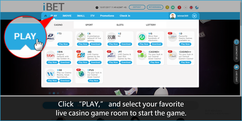 i8 (iBET) Malaysia - Get 0.75% Rebate Bonus in Live Casino-Play iBET Malaysia - Get 0.75% Rebate Bonus in Live Casino-Play