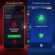 High-contrast split screen showing a glitchy, 'withdrawal pending' scam casino interface on one side and a clean, 'withdrawal successful' secure licensed casino interface with a green padlock icon on the other, symbolizing trust versus fraud.